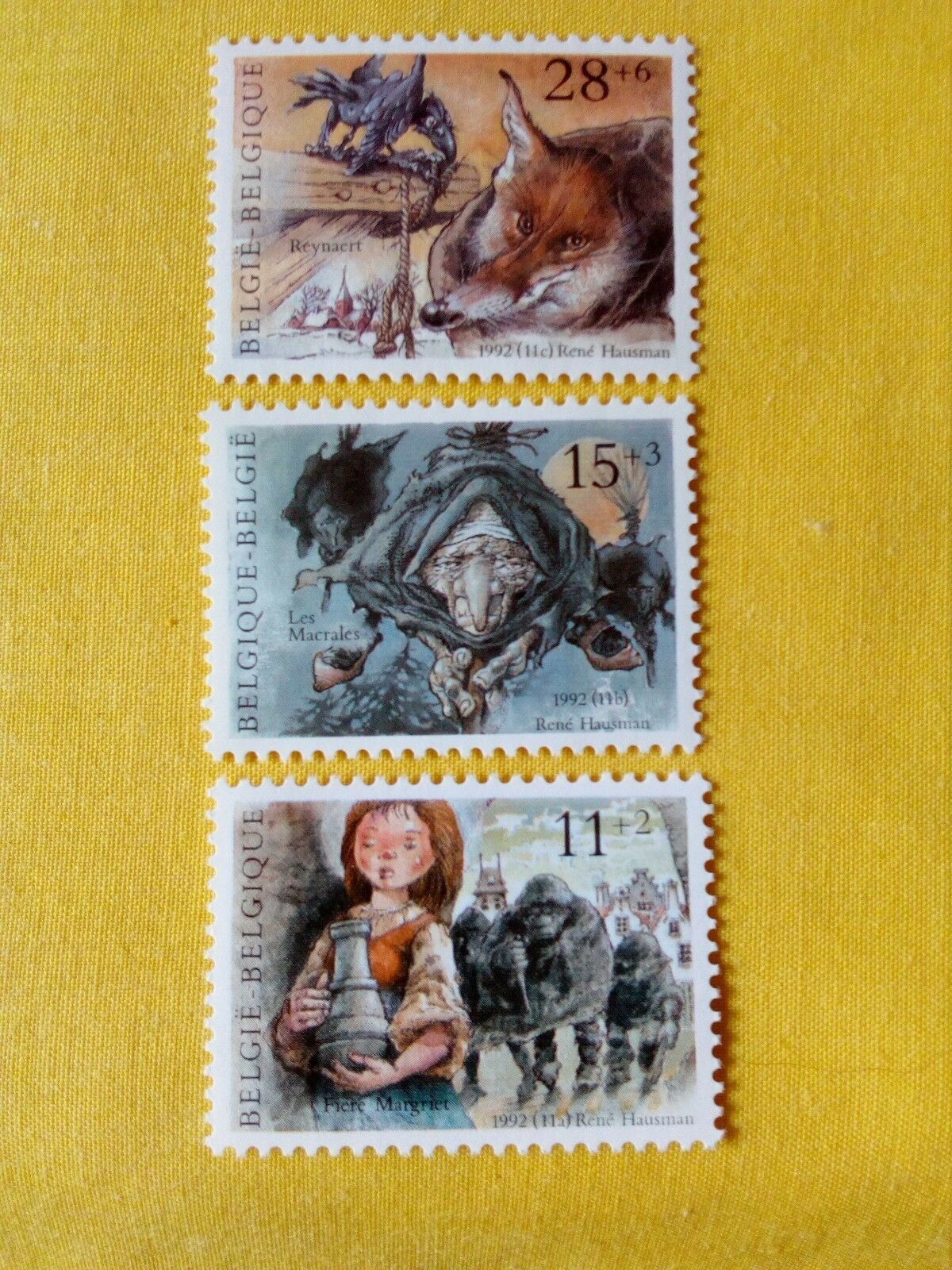 Stamps - Timbre - Stamps - Belgique - Belgium 1992 Nr 2465/67 **(ref 987)