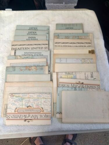 Lot 25 National Geographic Maps 1930s, 40s And 50s