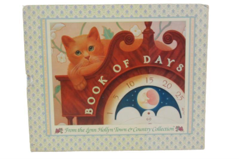 1985 Lynn Hollyn's Country Collection Book Of Days Slip Cover Hard Cover Cats