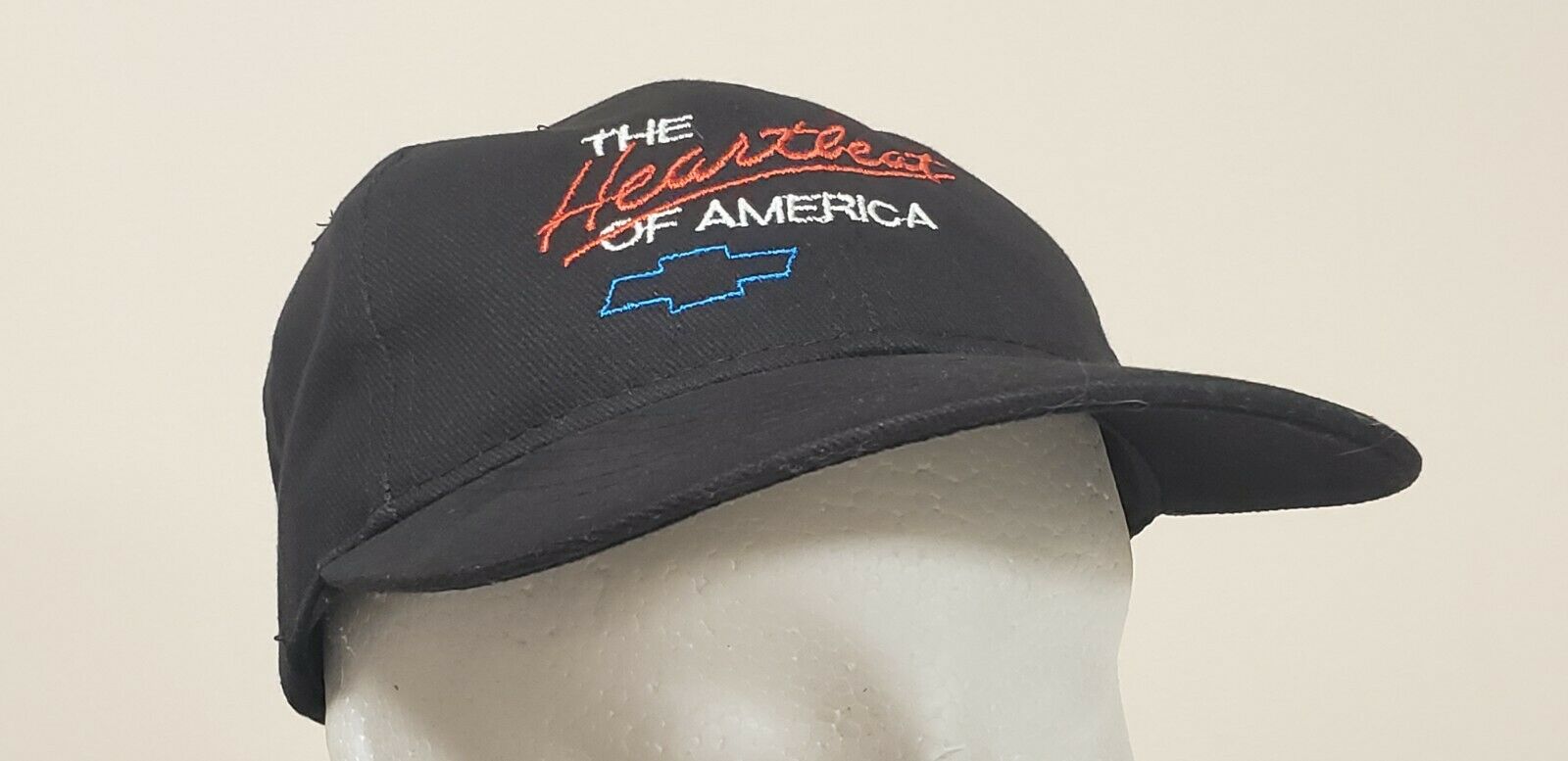 Chevrolet "the Heartbeat Of America" Vintage Style Embroidered Cap - Ver 2