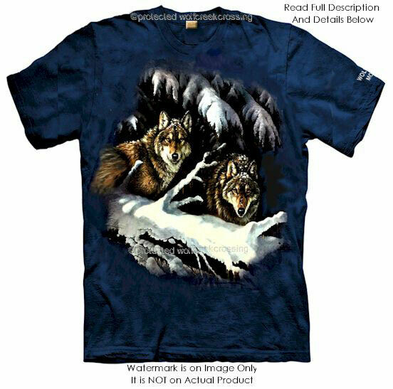 Free Ship Vintage T Shirt Mountain Unisex Tshirt Snow Wild Wolves Wolf  New!'