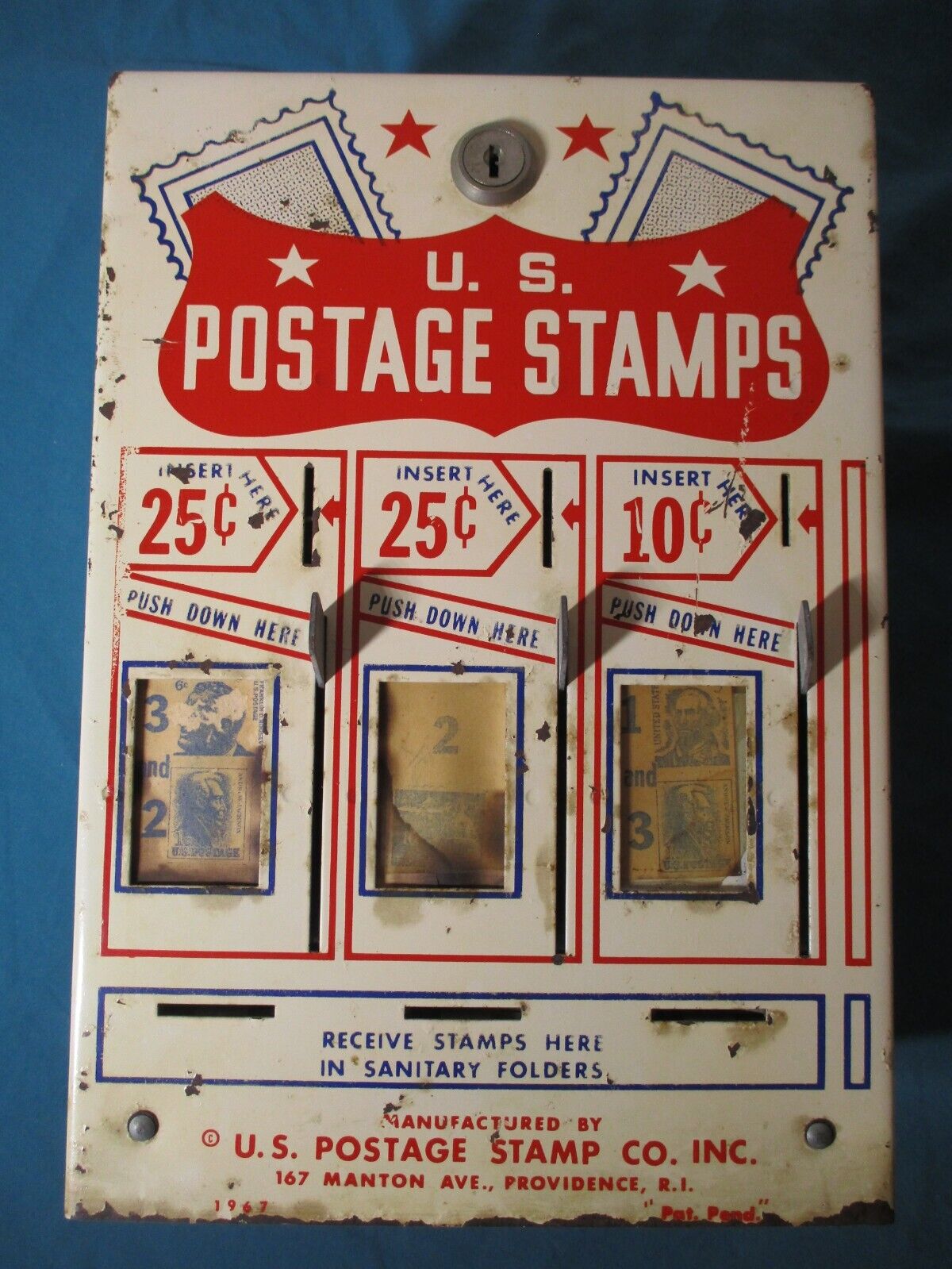 1967 U.s. Postage Stamps 3-level Machine Works # 3981