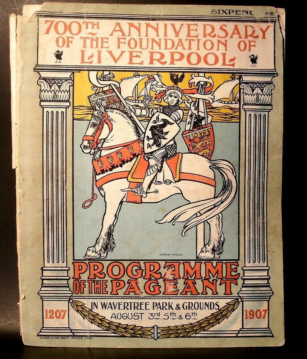 Vintage 700th Anniversary Foundation Of Liverpool Pageant  Program 1207-1907