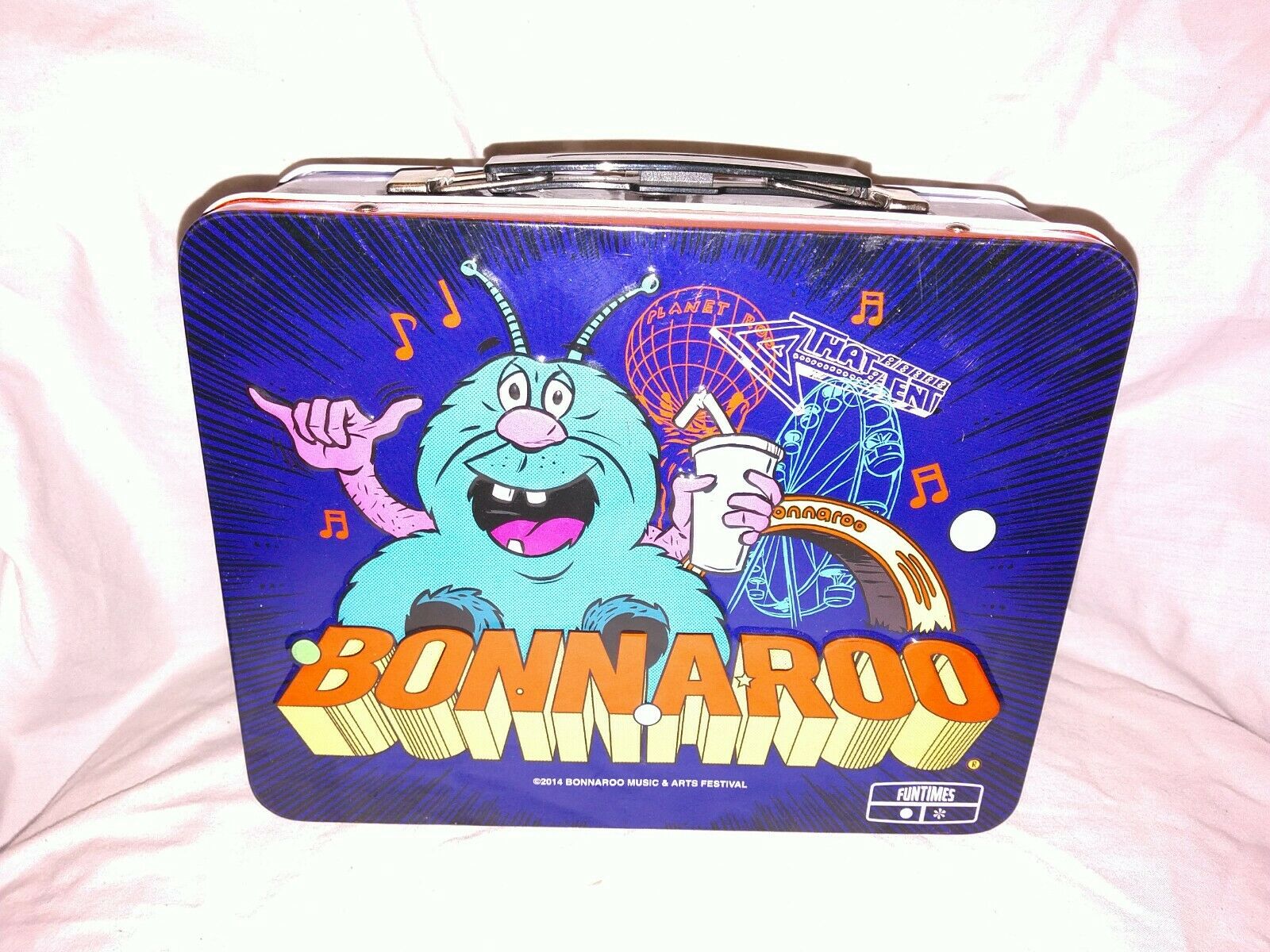 Bonnaroo Music & Arts Festival 2014 Collectible Tin Metal Stash Lunch Box
