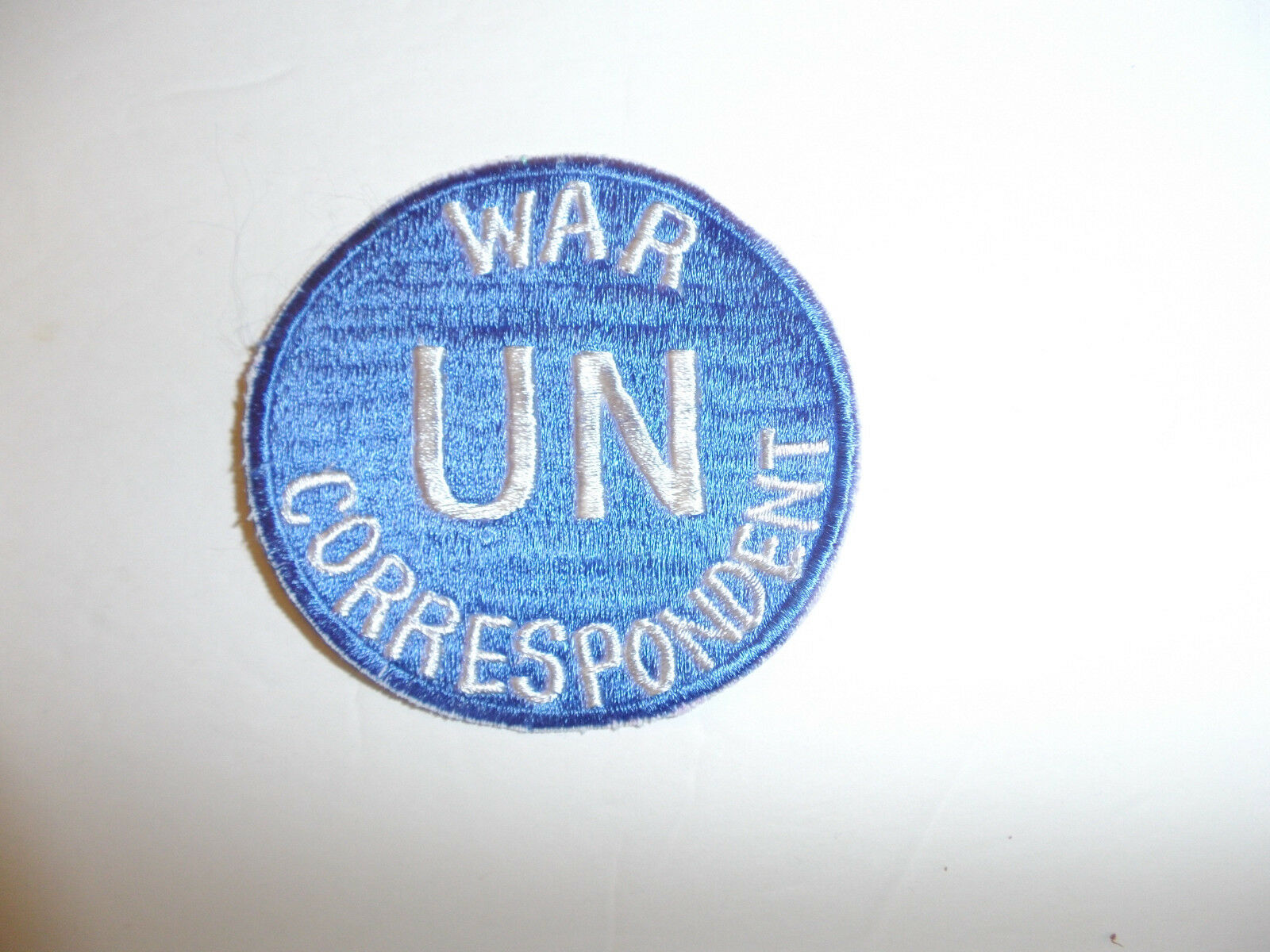 C0306  Korean War Un War Correspondent Shoulder Patch United Nations R10e