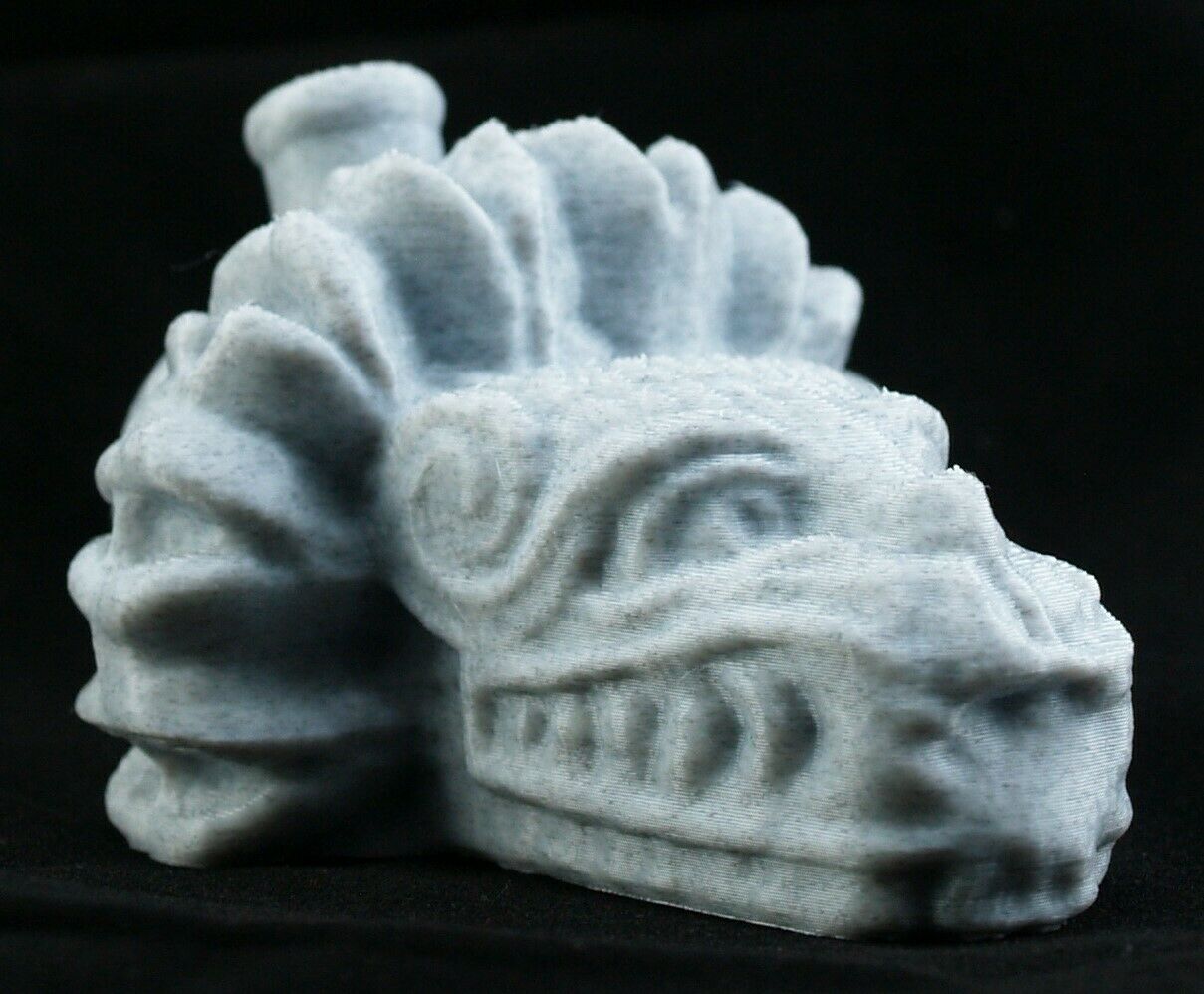 Aztec Quetzalcoatl Death Whistle Marble White Feathered Serpent God Made In Usa