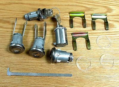 1955 1956 1957 Chevy Lock Set  Same Key For Doors, Trunk, Ignition & Glove Box