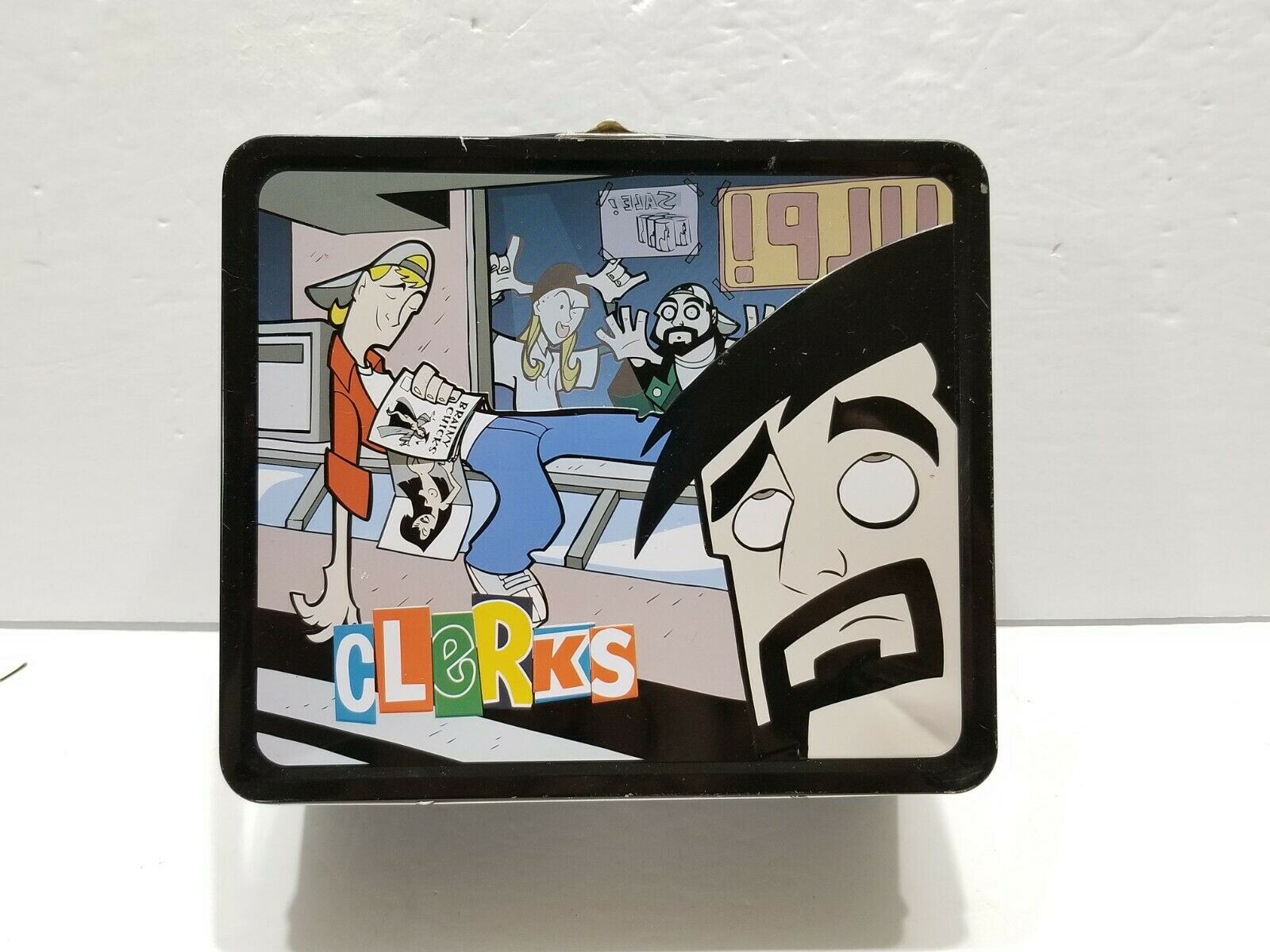 Clerks Vintage Tin Metal Lunchbox 2001 No Thermos