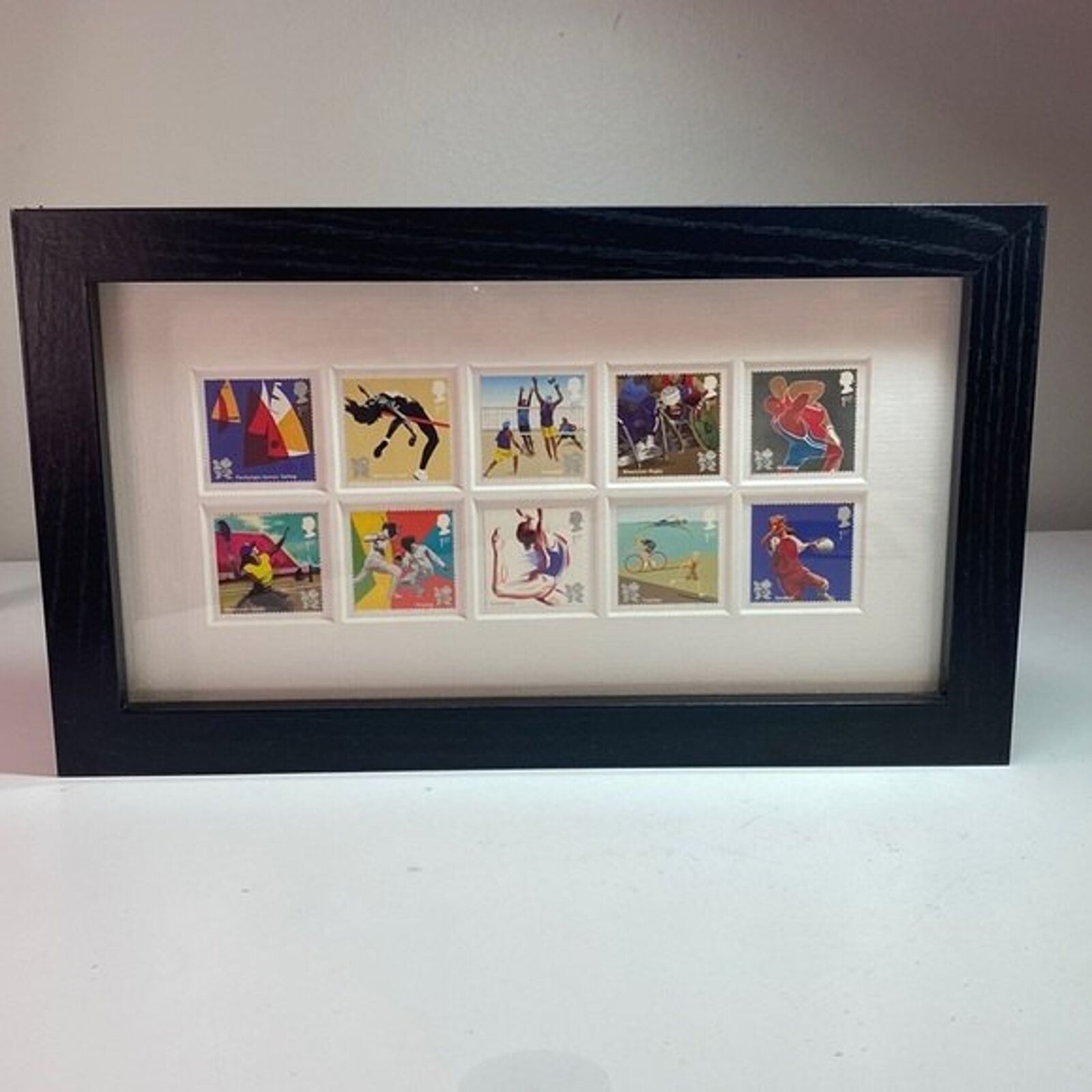 Framed London Olympics 2012 Ltd Ed Collection Stamps Sport Royal Mail Paralympic