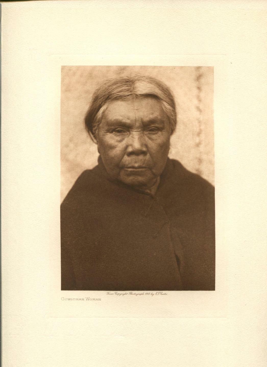 1912 Original Photogravure | Edward Curtis | Cowichan Woman