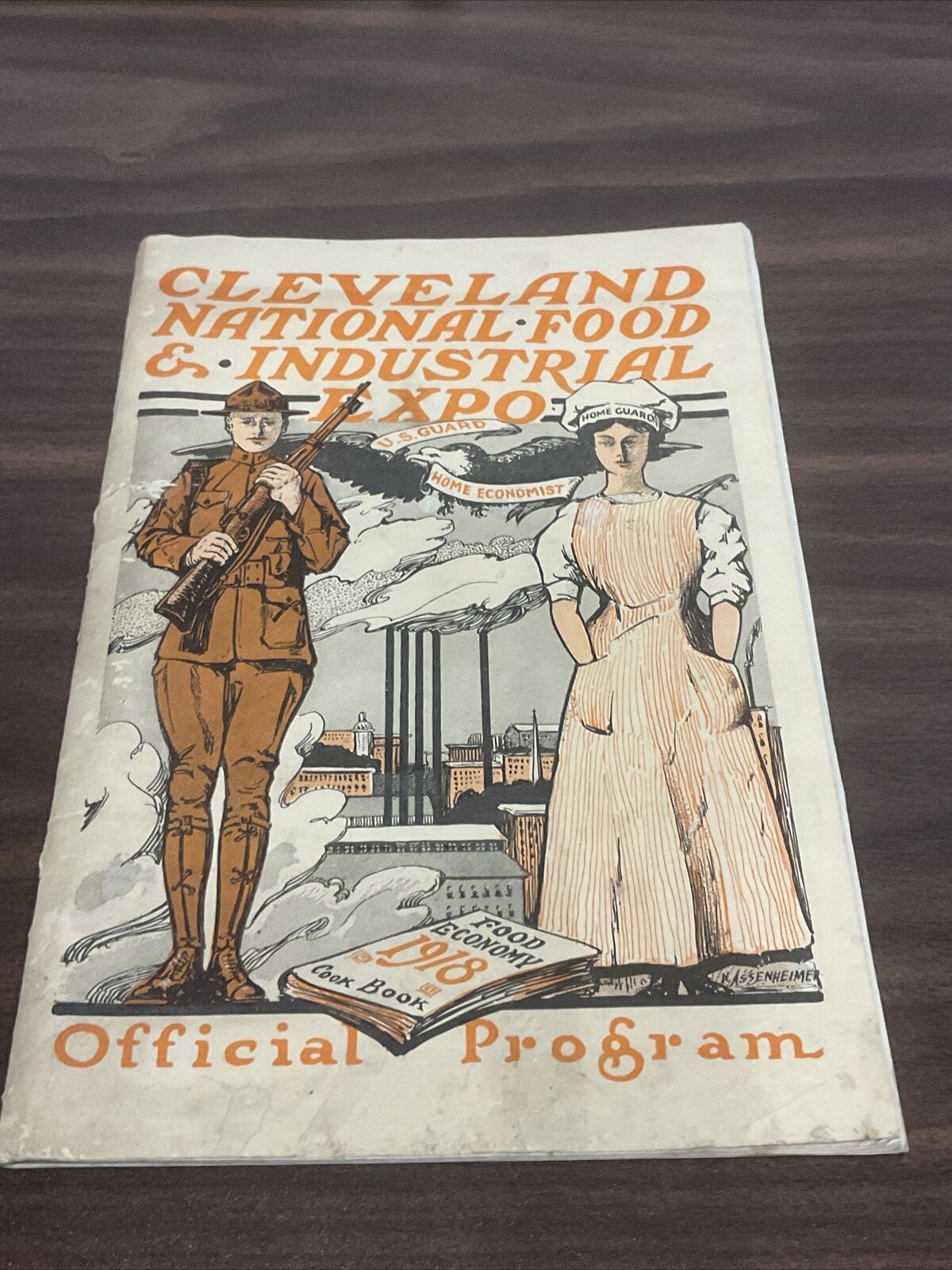 1918 Cleveland National Food & Industrial Expo Official Program Cookbook