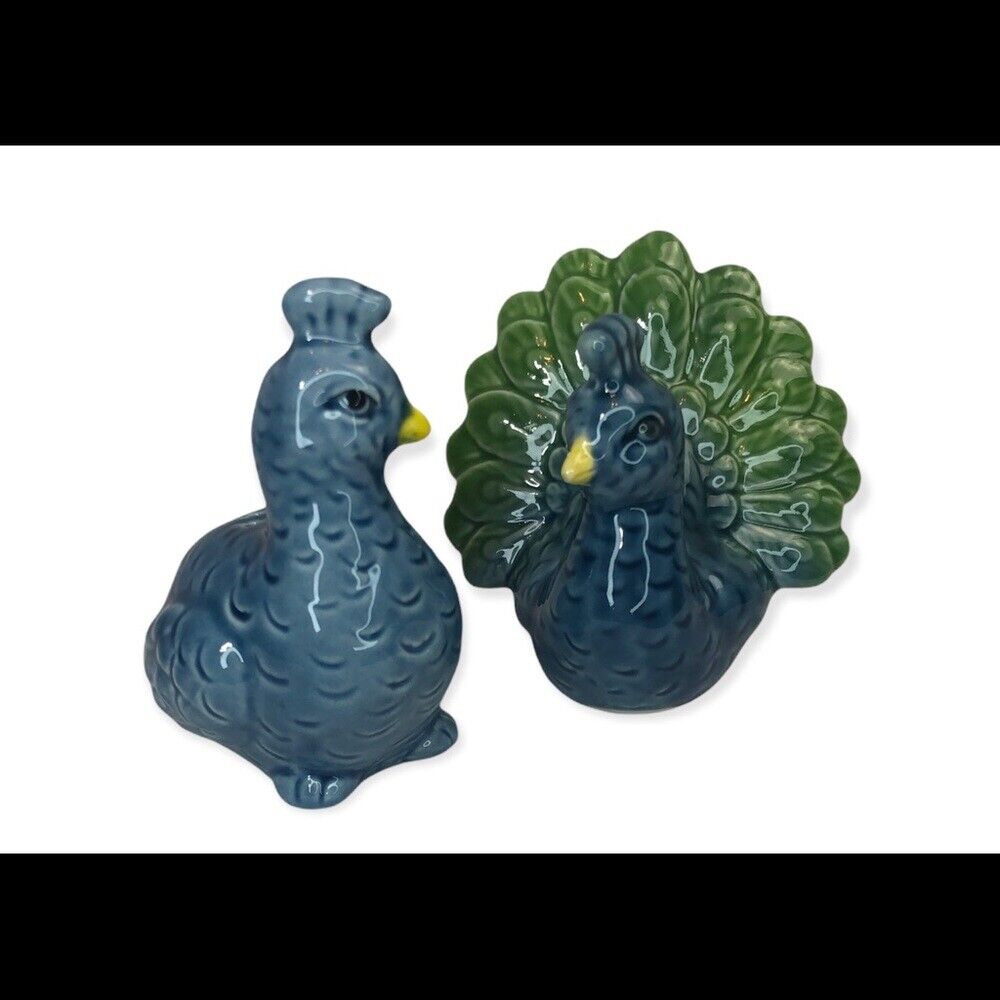 Peacock Salt And Pepper Shakers By Cracker Barrel