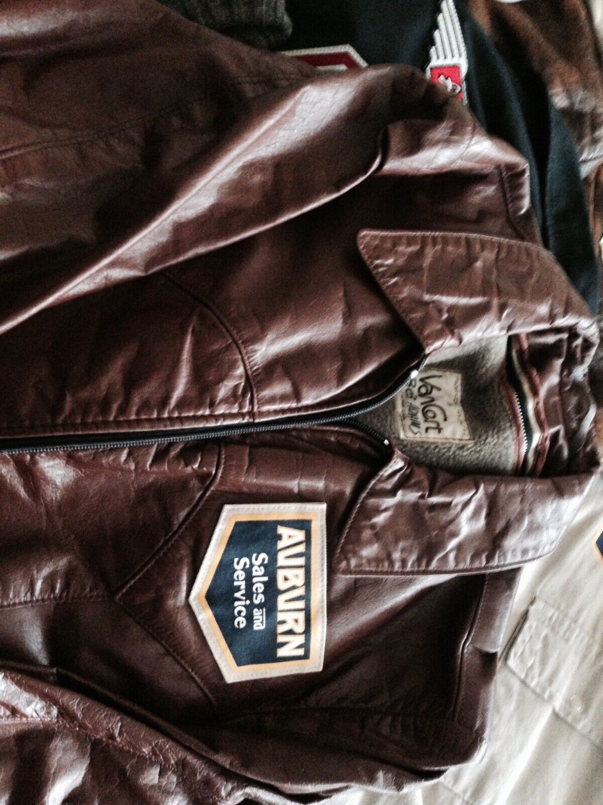 Auburn Automobile Sales And Service Vintage Leather Jacket- Xl