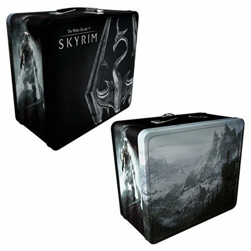 The Elder Scrolls V Skyrim Tin Tote Metal Lunchbox By Fanwraps