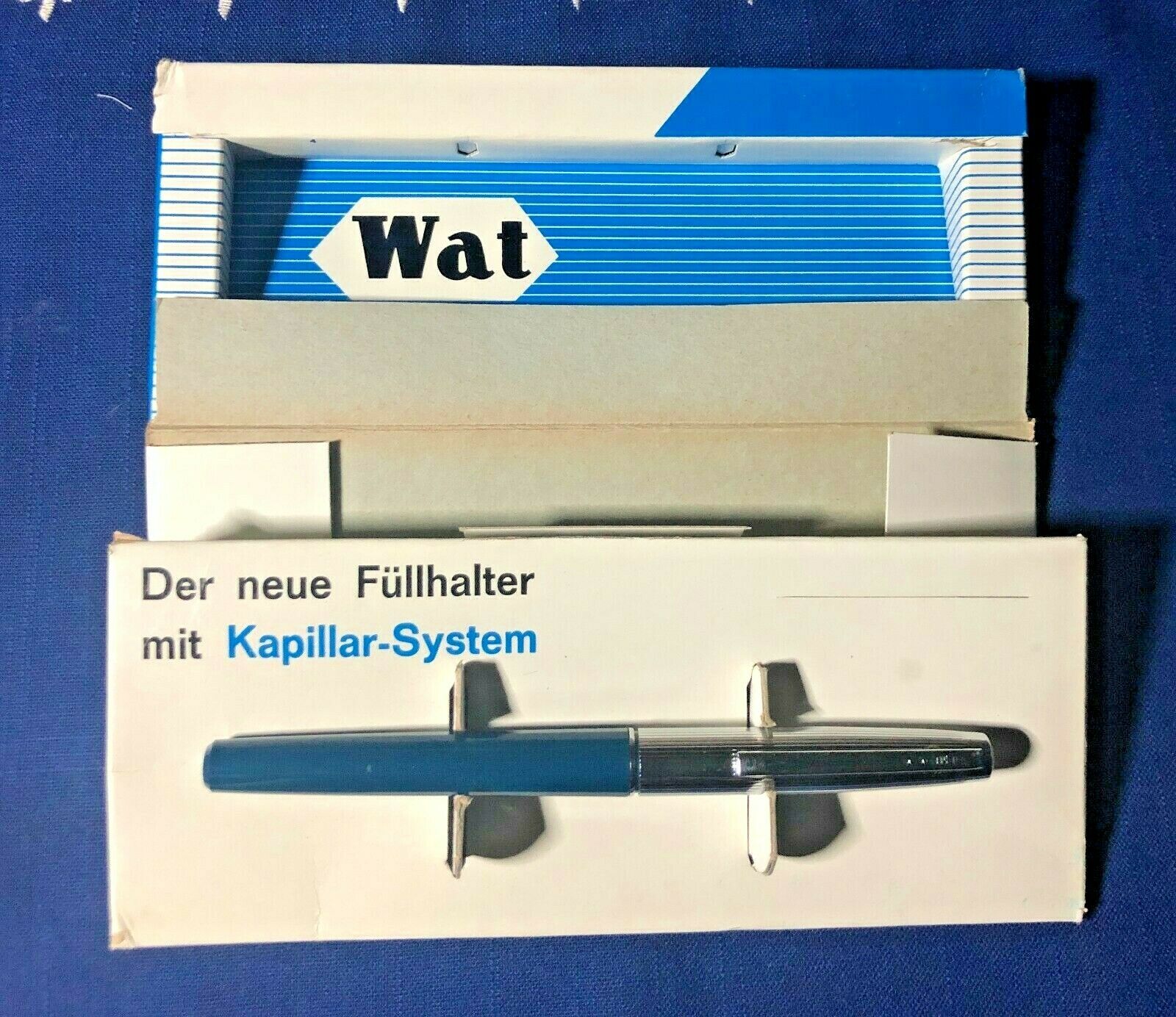 Rare Vintage German Waterman Wat Fountain Pen W/original Box "kapillar System"