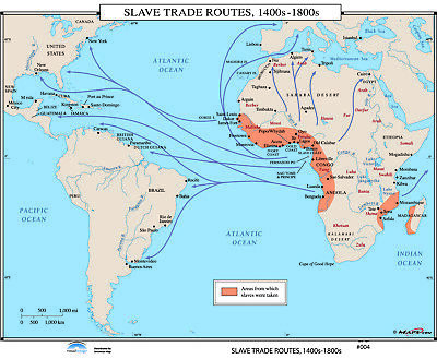 004 Slave Trade Routes, 1400s-1800s