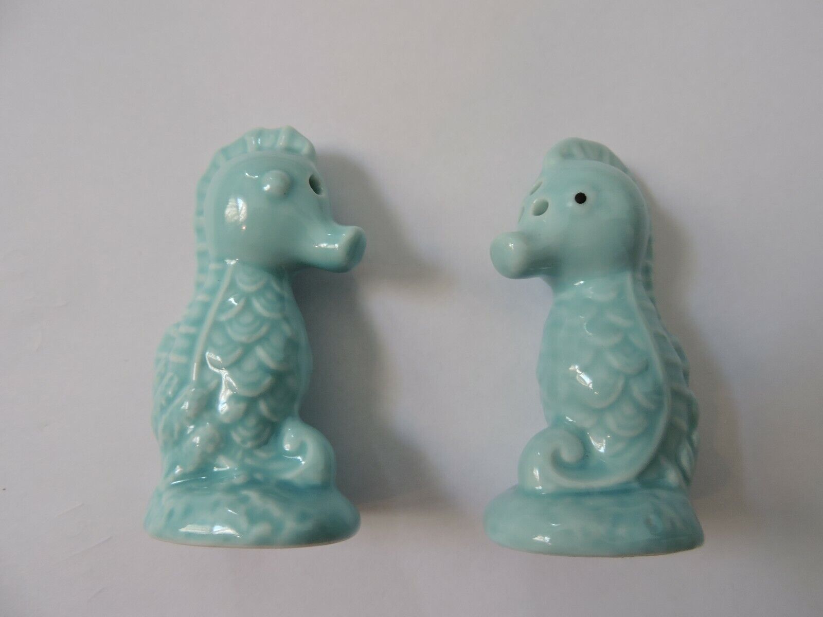 Sea Horse Salt And Pepper Shakers - Blue