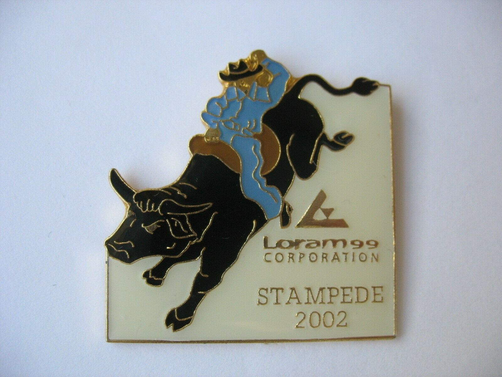 2002 Loram 99 Corporation Stampede Lapel Pin