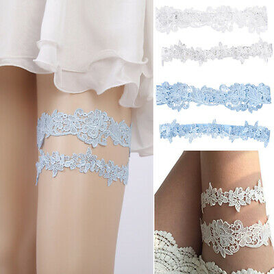 Embroidery Floral Thigh Ring Lace Garters Wedding Portable Beach Leg Accessories